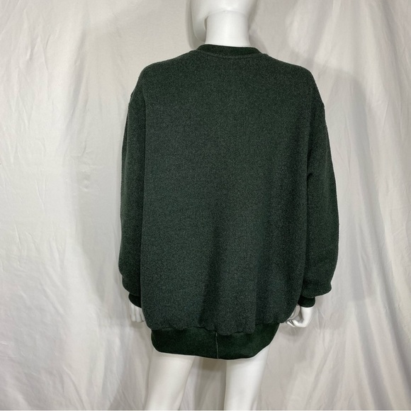 Bon Worth Vintage Embroidered Floral Green Button Down Front Cardigan - Picture 6 of 6